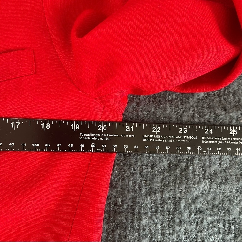 Talbots Red Blazer Single Gold Button Nautical Bu… - image 7